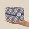 Plaid with Pop Cube Favor Gift Box - On Hand - Scale View