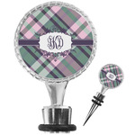 Plaid with Pop Wine Bottle Stopper (Personalized)