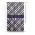 Plaid with Pop Curtain Panel - Custom Size
