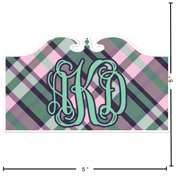 Plaid with Pop Custom Shape Iron On Patches - L - APPROVAL