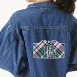 Plaid with Pop Large Custom Shape Patch - 2XL (Personalized)