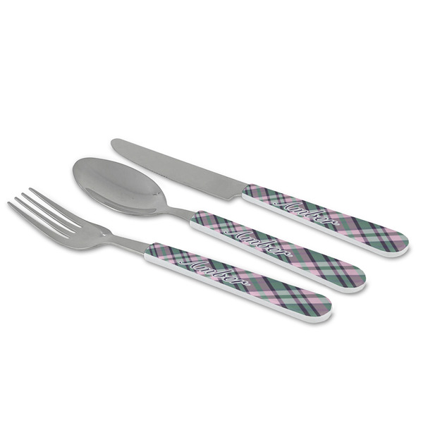 Plaid with Pop Cutlery Set - MAIN