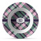 Plaid with Pop Plastic Bowl - Microwave Safe - Composite Polymer (Personalized)