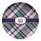 Plaid with Pop DecoPlate Oven and Microwave Safe Plate - Main