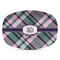 Plaid with Pop Microwave & Dishwasher Safe CP Plastic Platter - Main