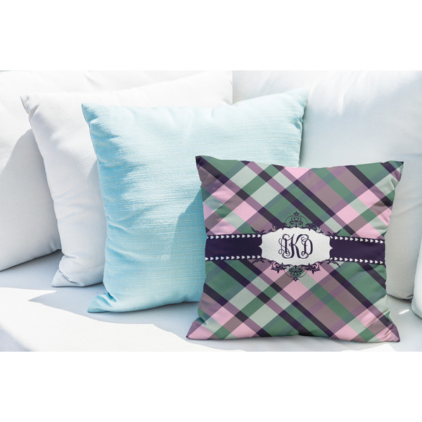 Plaid with Pop Decorative Pillow Case - LIFESTYLE 2
