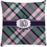 Plaid with Pop Decorative Pillow Case (Personalized)