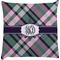 Plaid with Pop Decorative Pillow Case (Personalized)