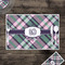Plaid with Pop Disposable Paper Placemat - In Context