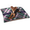 Plaid with Pop Dog Bed - Small LIFESTYLE