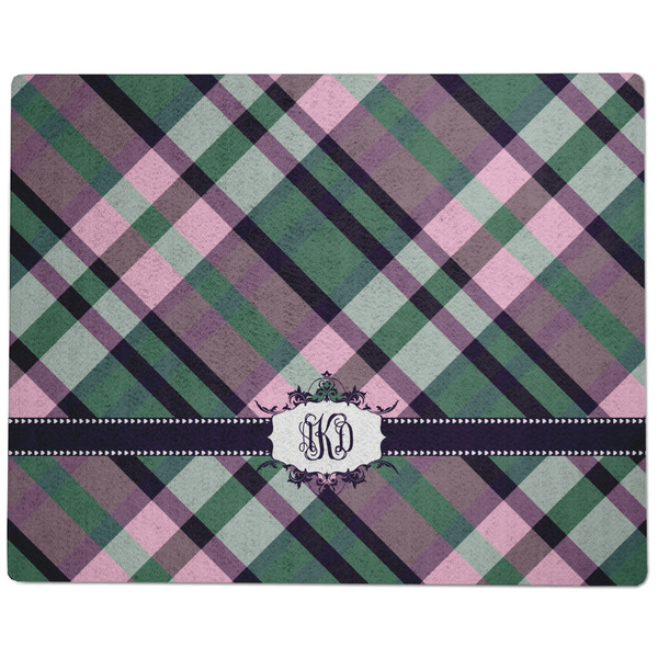 Plaid with Pop Dog Food Mat - Large without Bowls