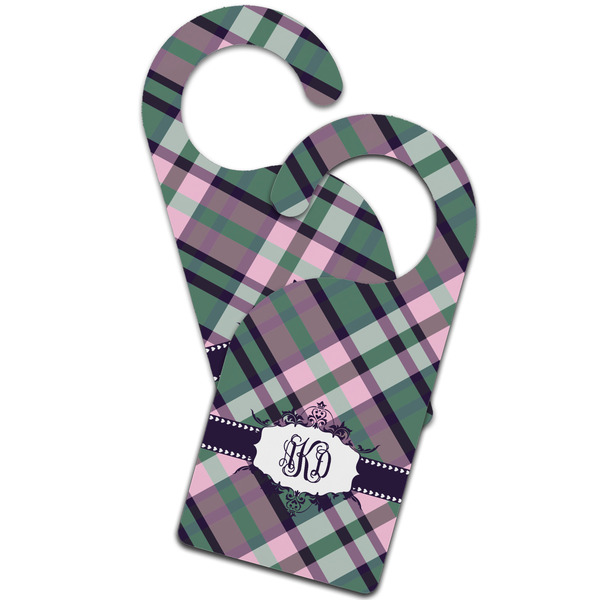 Plaid with Pop Door Hanger - MAIN