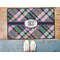 Plaid with Pop Door Mat - LIFESTYLE (Med)