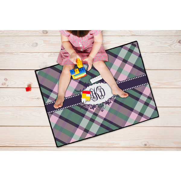 Plaid with Pop Door Mats - LIFESTYLE kid