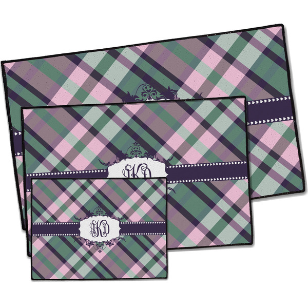 Plaid with Pop Door Mats - PARENT MAIN
