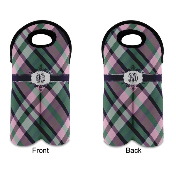 Plaid with Pop Double Wine Tote - APPROVAL (new)