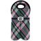 Plaid with Pop Double Wine Tote - Front (new)