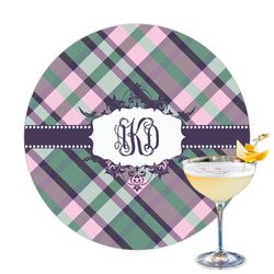 Plaid with Pop Printed Drink Topper (Personalized)