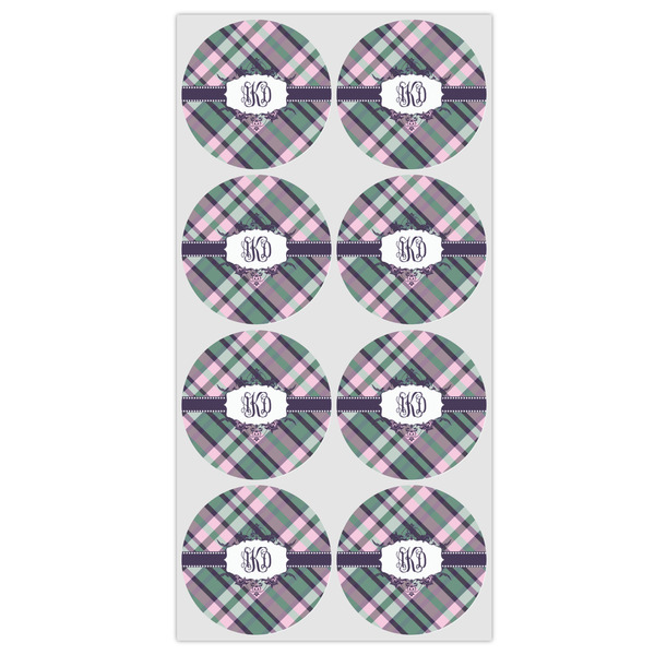 Plaid with Pop Drink Topper - Medium - Set of 12