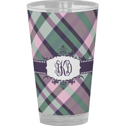 Plaid with Pop Pint Glass - Full Color (Personalized)