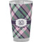 Plaid with Pop Pint Glass - Full Color - Front View