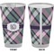 Plaid with Pop Pint Glass - Full Color - Front & Back Views