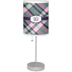 Plaid with Pop Lamp with Drum Shade (Personalized)
