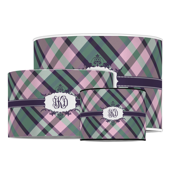 Plaid with Pop Drum Lampshades - MAIN