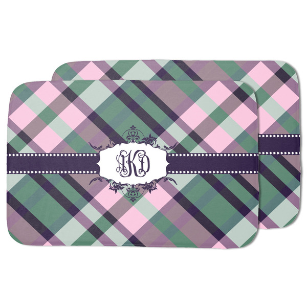 Plaid with Pop Drying Dish Mat - MAIN