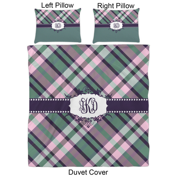 Plaid with Pop Duvet Cover Set - Queen - Approval