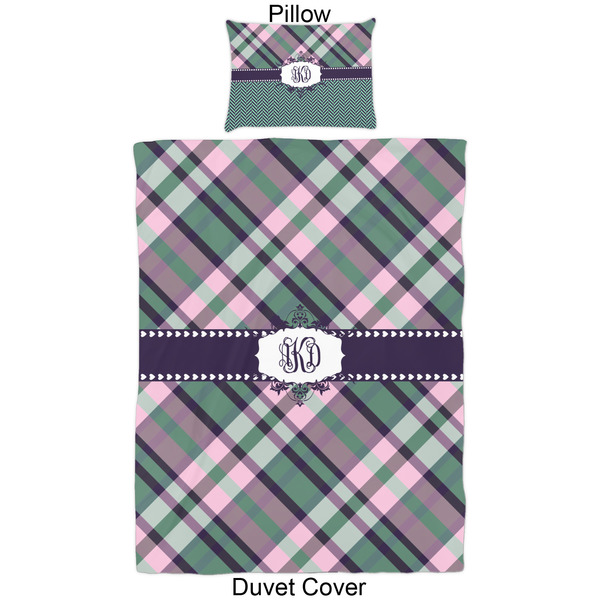 Plaid with Pop Duvet Cover Set - Twin - Approval