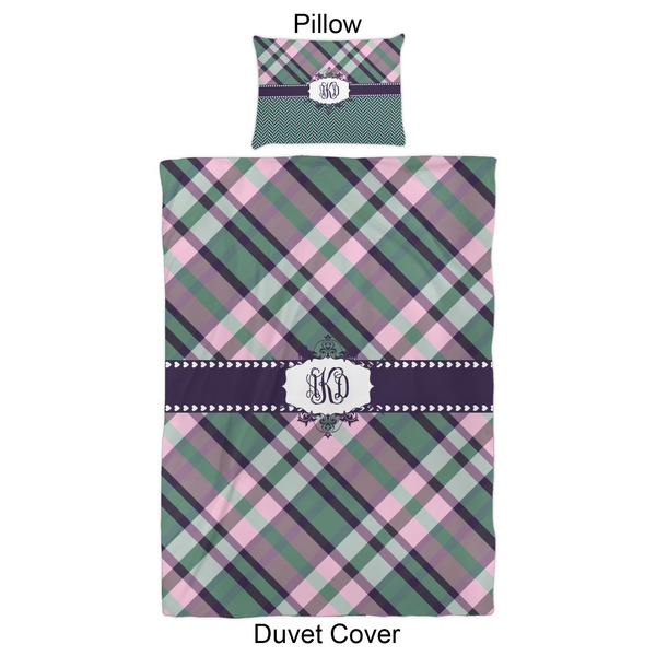 Plaid with Pop Duvet Cover Set - Twin XL - Approval