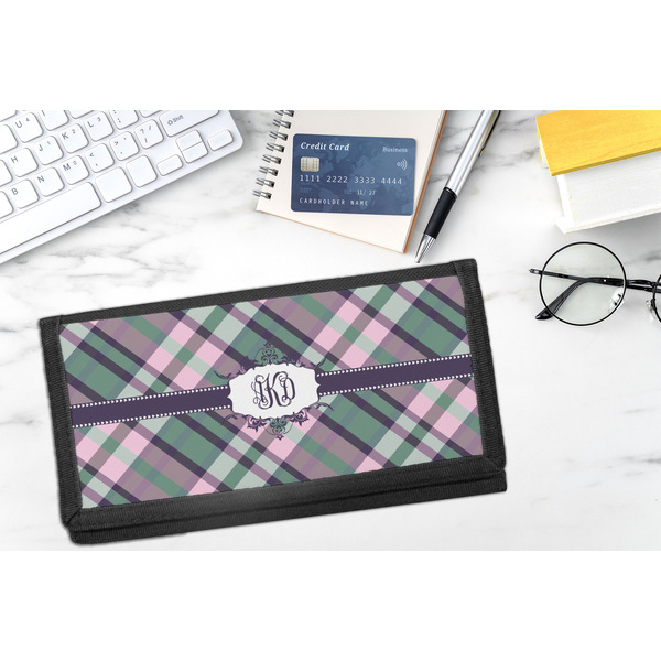 Plaid with Pop DyeTrans Checkbook Cover - LIFESTYLE