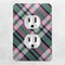 Plaid with Pop Electric Outlet Plate - LIFESTYLE