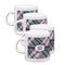 Plaid with Pop Espresso Cup Group of Four Front