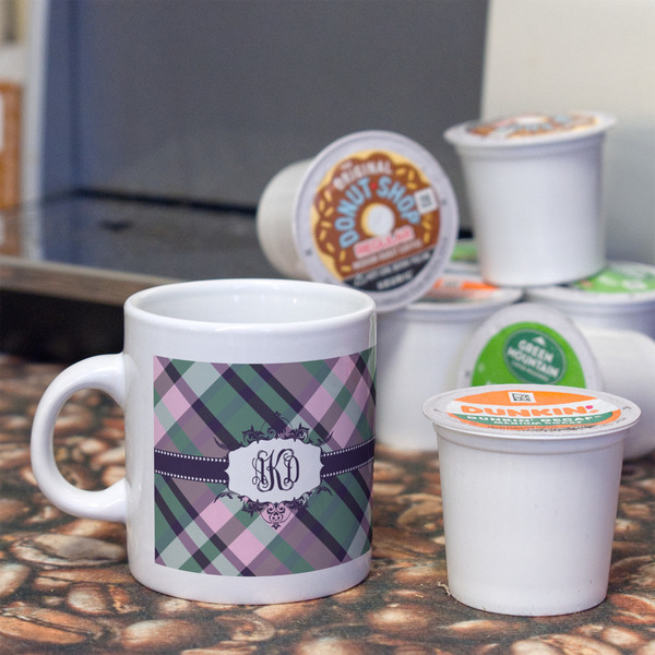 Plaid with Pop Espresso Cup - Single Lifestyle