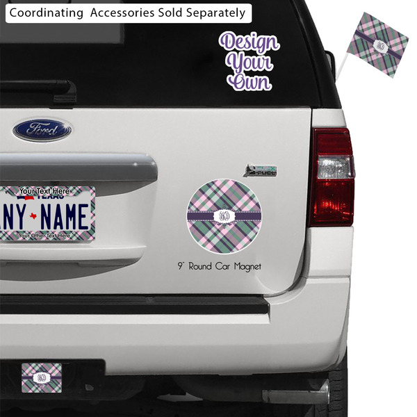 Plaid with Pop Exterior Car Accessories