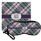 Plaid with Pop Eyeglass Case & Cloth (Personalized)