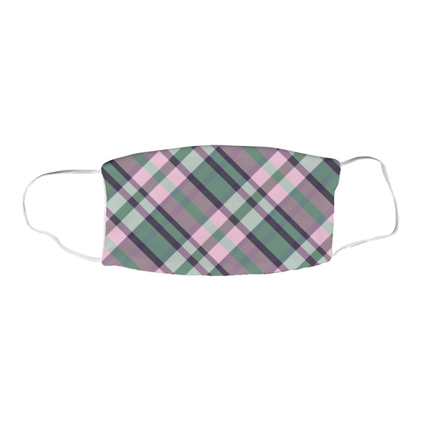 Plaid with Pop Fabric Face Mask