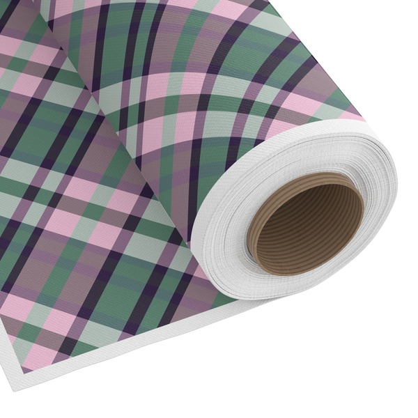 Custom Plaid with Pop Fabric by the Yard - Spun Polyester Poplin