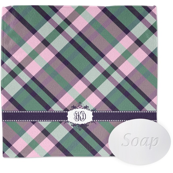 Custom Plaid with Pop Washcloth (Personalized)