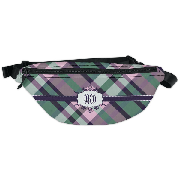 Custom Plaid with Pop Fanny Pack - Classic Style (Personalized)