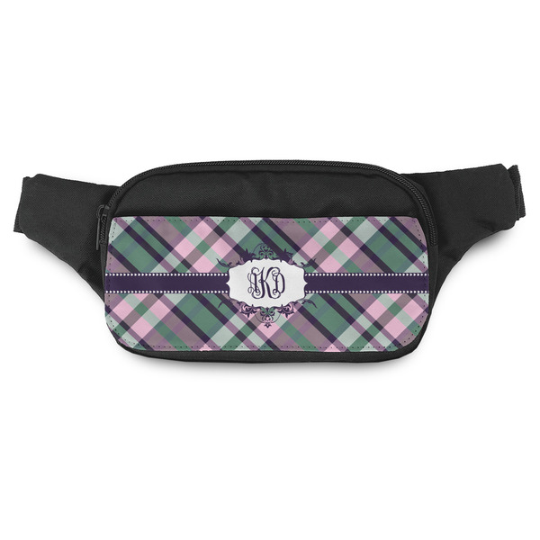 Custom Plaid with Pop Fanny Pack - Modern Style (Personalized)