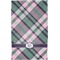 Plaid with Pop Finger Tip Towel - Full View