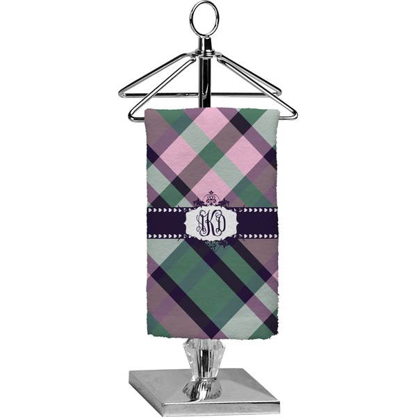 Custom Plaid with Pop Finger Tip Towel - Full Print (Personalized)