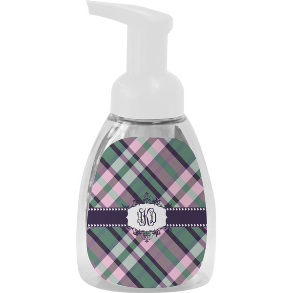 Custom Plaid with Pop Foam Soap Bottle (Personalized)
