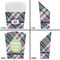 Plaid with Pop French Fry Favor Box - Front & Back View