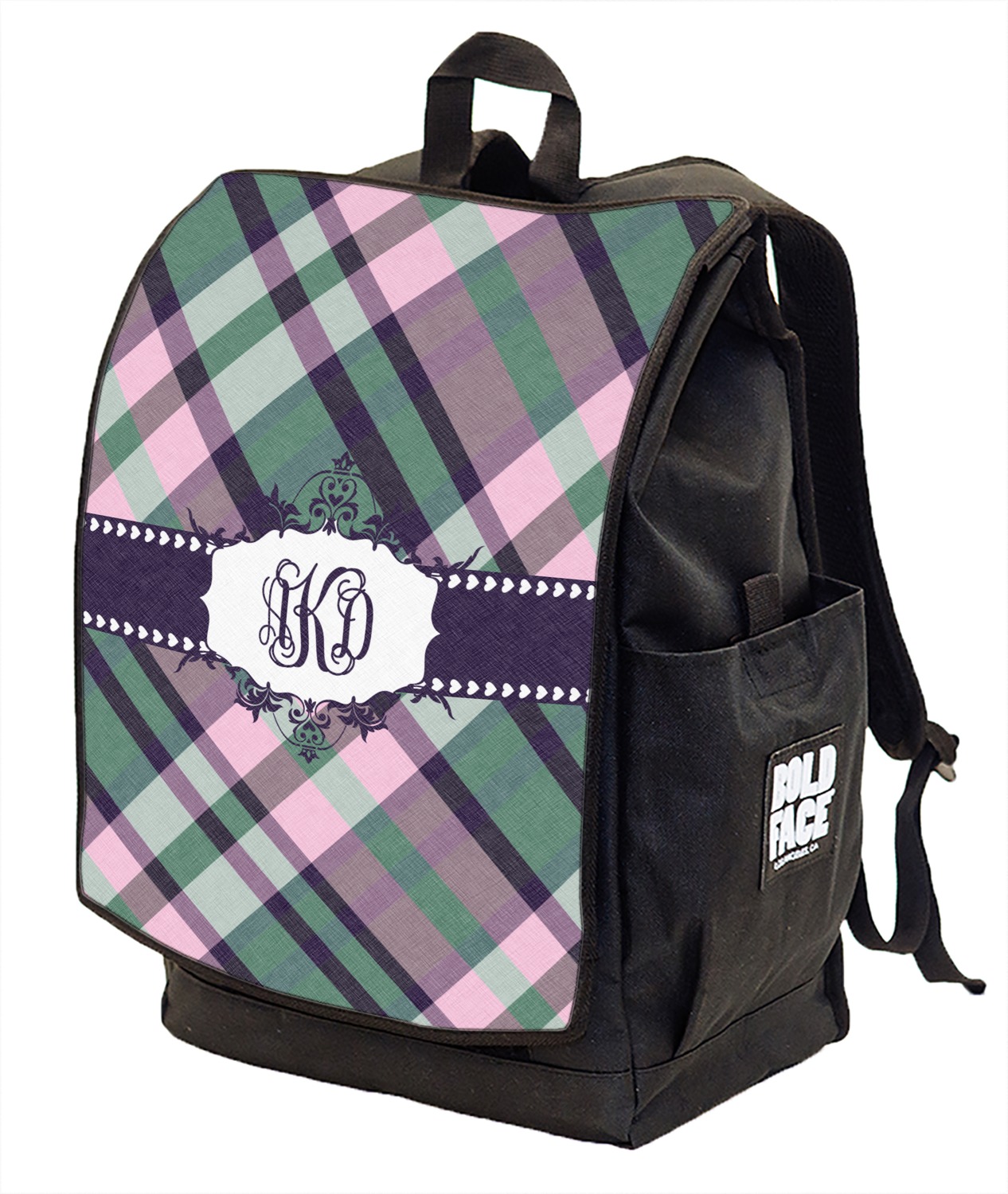 Plaid with Pop Backpack w/ Front Flap (Personalized) YouCustomizeIt