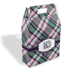 Plaid with Pop Gable Favor Box (Personalized)