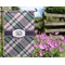 Plaid with Pop Garden Flag - Outside In Flowers